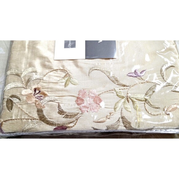 NEW JCP Home Collections Celina Lined Silky Tailored Embroidered Valance 84"x15" - Picture 3 of 12